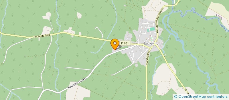 localisation de l'entreprise MONSIEUR MICHEL BARIS  LUXEY