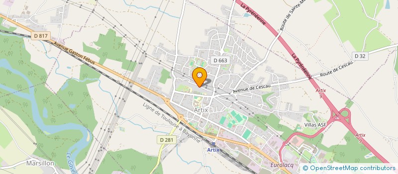 localisation de l'entreprise MONSIEUR MICHEL BARITIU  ARTIX