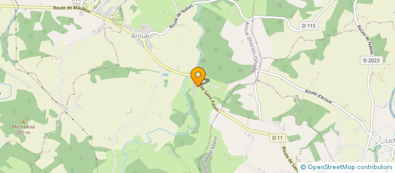 localisation de l'entreprise MONSIEUR MICHEL BARNEIX  AROUE-ITHOROTS-OLHAIBY