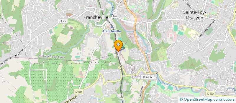 localisation de l'entreprise MONSIEUR MICHEL BARON  FRANCHEVILLE