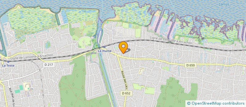 localisation de l'entreprise MONSIEUR MICHEL BARON  LE TEICH