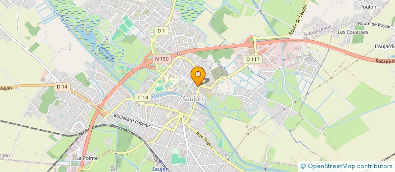 localisation de l'entreprise MONSIEUR MICHEL BAROS  SAUJON