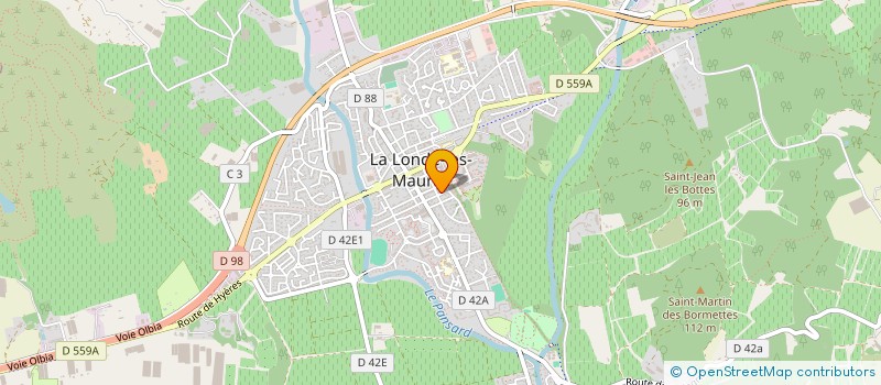 localisation de l'entreprise MONSIEUR MICHEL BARRAL  LA LONDE-LES-MAURES