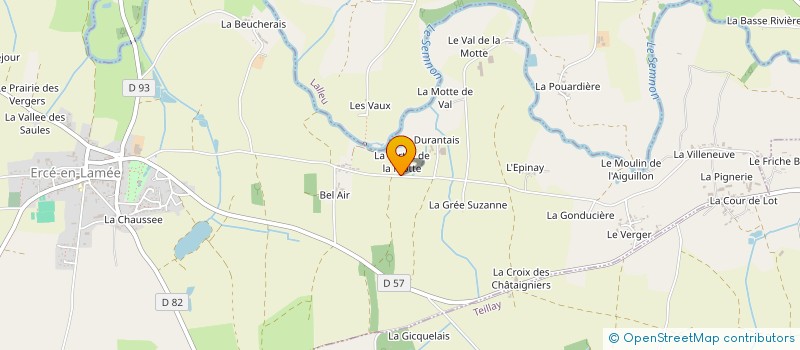 localisation de l'entreprise MONSIEUR MICHEL BARRE  ERCE-EN-LAMEE