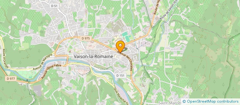 localisation de l'entreprise MONSIEUR MICHEL BARRE  VAISON-LA-ROMAINE