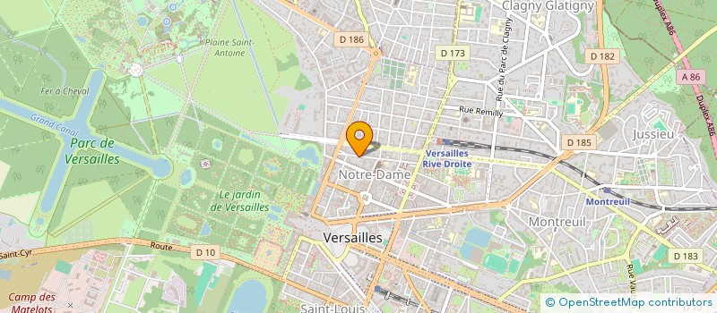 localisation de l'entreprise MONSIEUR MICHEL BARRE à VERSAILLES