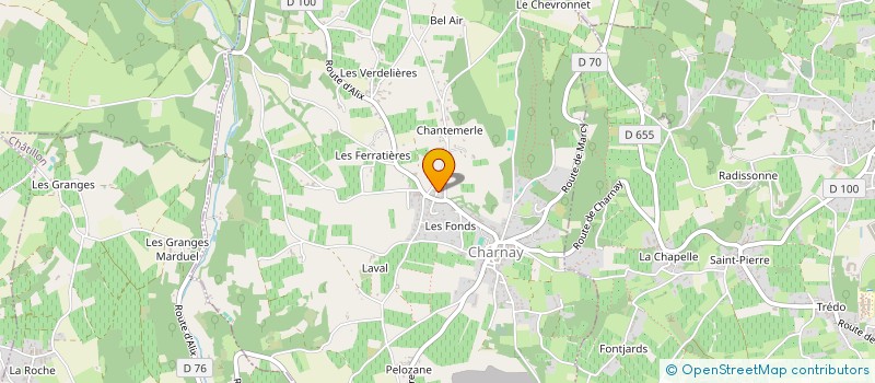 localisation de l'entreprise MONSIEUR MICHEL BARROT  CHARNAY