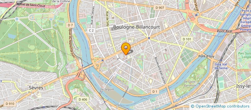 localisation de l'entreprise MONSIEUR MICHEL BARTHELEMY  BOULOGNE-BILLANCOURT