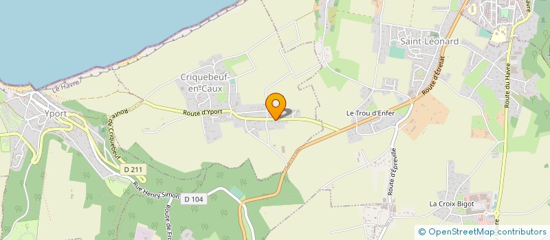 localisation de l'entreprise MONSIEUR MICHEL BASILLE à CRIQUEBEUF-EN-CAUX