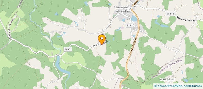 localisation de l'entreprise MONSIEUR MICHEL BASSET  CHAMPNIERS ET REILHAC