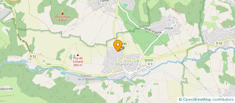 localisation de l'entreprise MONSIEUR MICHEL BASSOT  CHANONAT