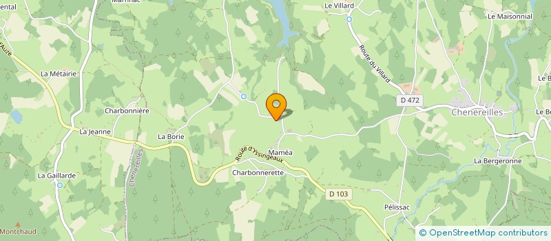 localisation de l'entreprise MONSIEUR MICHEL BASTID  CHENEREILLES