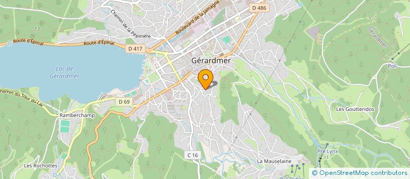 localisation de l'entreprise MONSIEUR MICHEL BASTIEN à GERARDMER