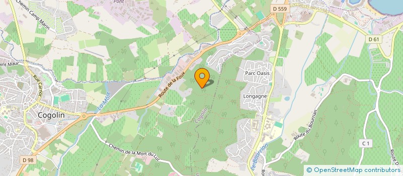 localisation de l'entreprise MONSIEUR MICHEL BASTIT  COGOLIN