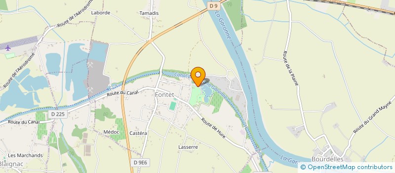 localisation de l'entreprise MONSIEUR MICHEL BATAILLARD  FONTET