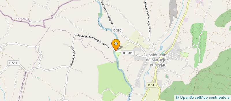 localisation de l'entreprise MONSIEUR MICHEL BATAILLE à SAINT-JEAN-DE-MARUEJOLS-ET-AVEJAN