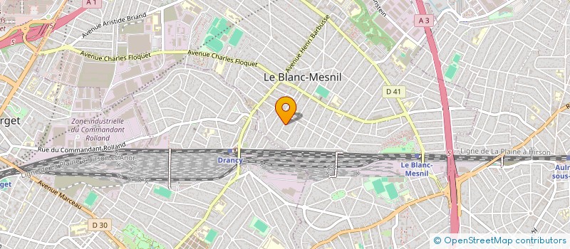 localisation de l'entreprise MONSIEUR MICHEL BATARD à LE BLANC-MESNIL