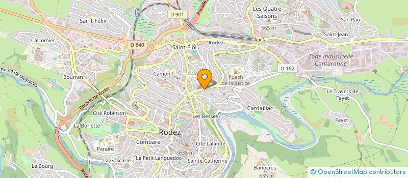 localisation de l'entreprise MONSIEUR MICHEL BATUT  ONET LE CHATEAU