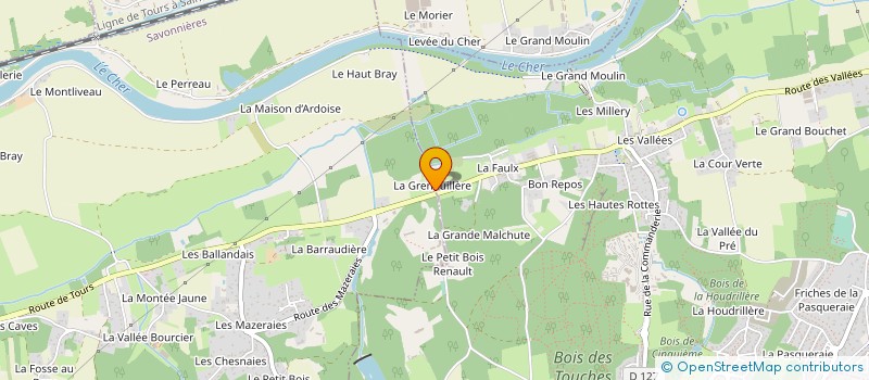 localisation de l'entreprise MONSIEUR MICHEL BAUD  SAVONNIERES