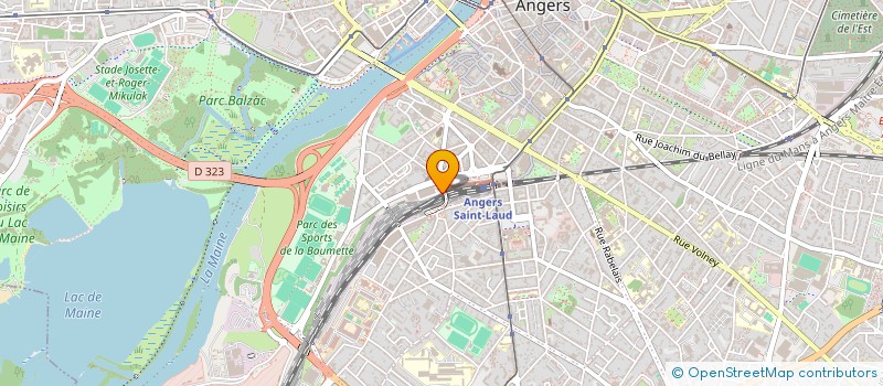 localisation de l'entreprise MONSIEUR MICHEL BAUDINIERE à ANGERS