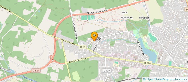 localisation de l'entreprise MONSIEUR MICHEL BAUDOUIN  SAINT-PAUL-LES-DAX