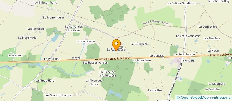 localisation de l'entreprise MONSIEUR MICHEL BAUDRIER  SONZAY