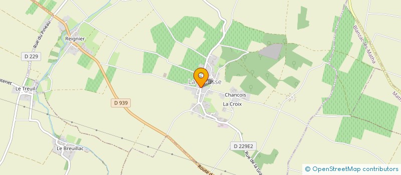 localisation de l'entreprise MONSIEUR MICHEL BAUDRY  LA BROUSSE