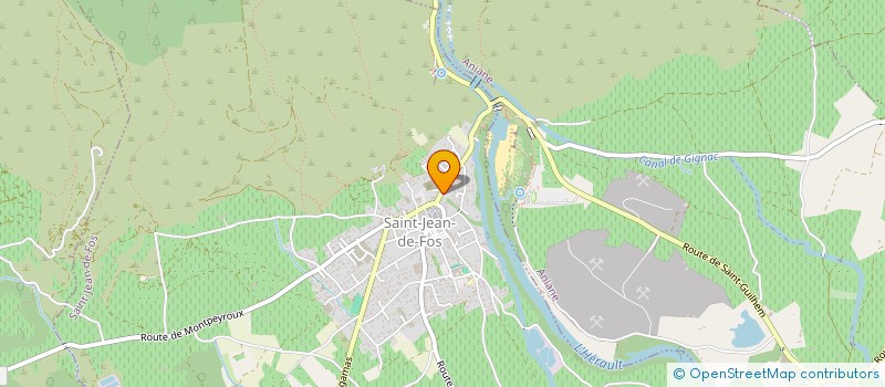 localisation de l'entreprise MONSIEUR MICHEL BAUDRY  SAINT-JEAN-DE-FOS