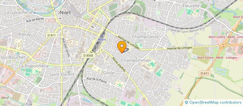 localisation de l'entreprise MONSIEUR MICHEL BAUDU à NIORT