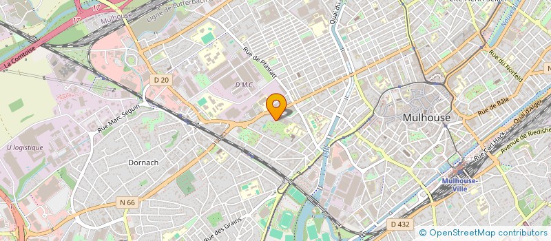 localisation de l'entreprise MONSIEUR MICHEL BAUER  MULHOUSE