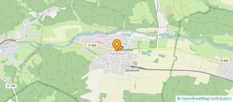 localisation de l'entreprise MONSIEUR MICHEL BAUER  SENTHEIM