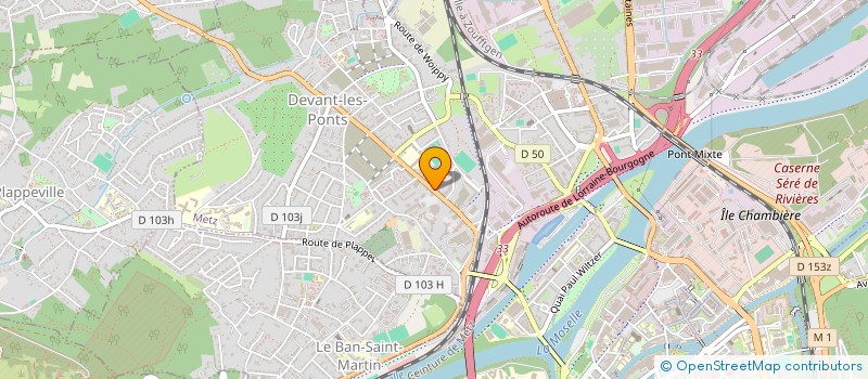 localisation de l'entreprise MONSIEUR MICHEL BAUS  METZ