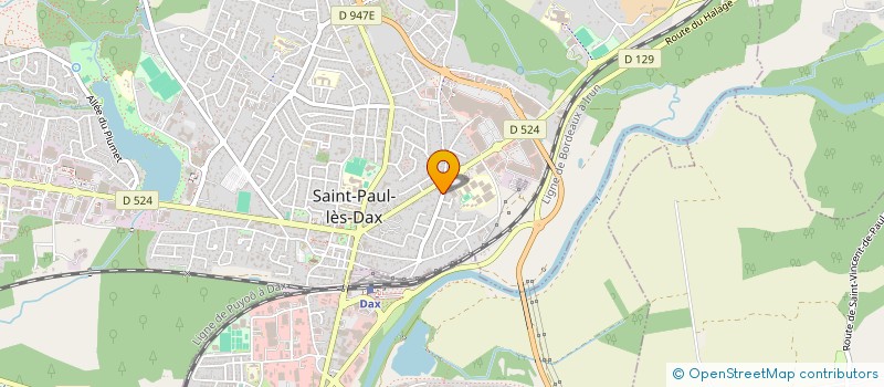 localisation de l'entreprise MONSIEUR MICHEL BAUZET à SAINT-PAUL-LES-DAX