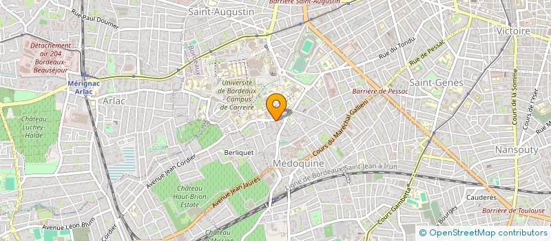 localisation de l'entreprise MONSIEUR MICHEL BAYLE  BORDEAUX