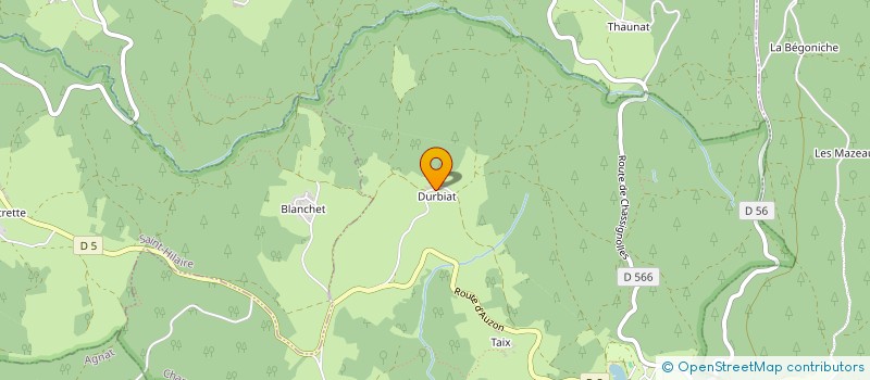 localisation de l'entreprise MONSIEUR MICHEL BAYLOT  CHAMPAGNAC-LE-VIEUX