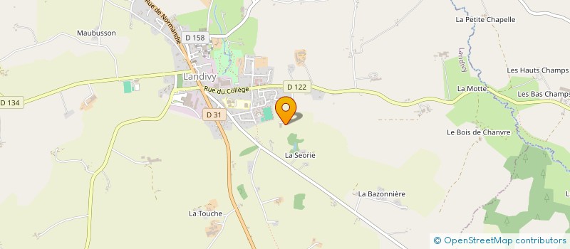 localisation de l'entreprise MONSIEUR MICHEL BAZIN  LANDIVY