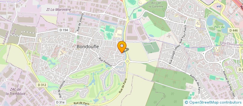 localisation de l'entreprise MONSIEUR MICHEL BAZIN à BONDOUFLE
