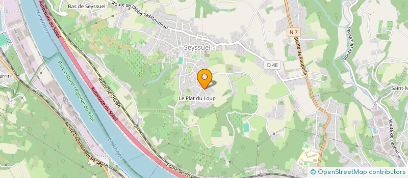 localisation de l'entreprise MONSIEUR MICHEL BAZIN  SEYSSUEL