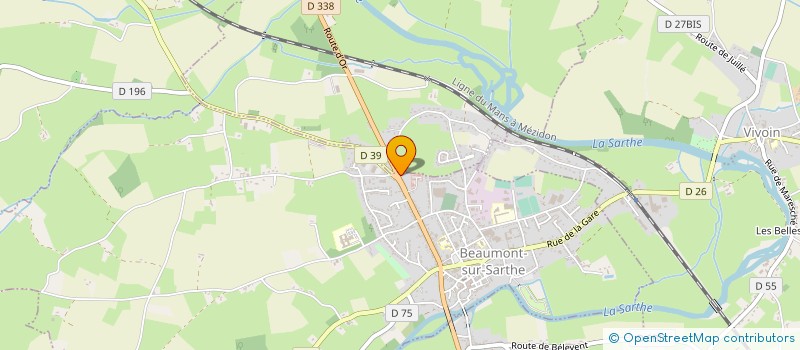 localisation de l'entreprise MONSIEUR MICHEL BEATRIX  BEAUMONT-SUR-SARTHE