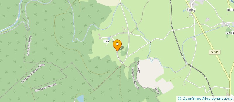 localisation de l'entreprise MONSIEUR MICHEL BEAUDEQUIN  EPIRY