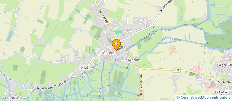 localisation de l'entreprise MONSIEUR MICHEL BEAUFILS  COULON