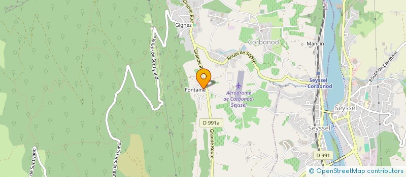 localisation de l'entreprise MONSIEUR MICHEL BECHET  CORBONOD