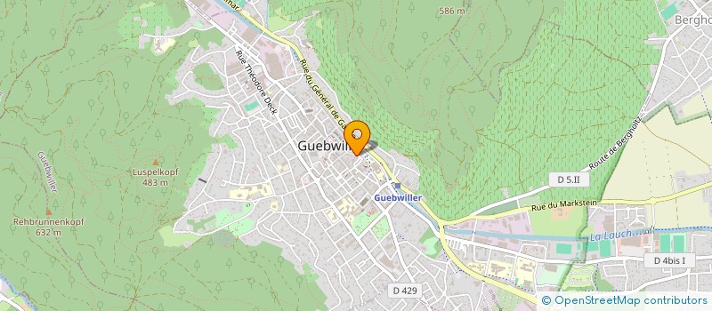 localisation de l'entreprise MONSIEUR MICHEL BEDARD  GUEBWILLER