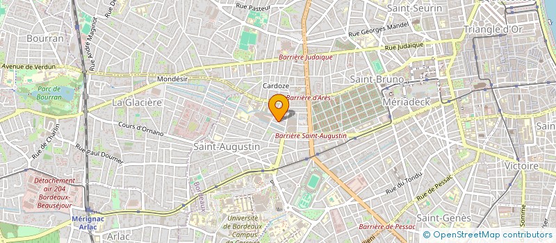 localisation de l'entreprise MONSIEUR MICHEL BEGUERIE à BORDEAUX