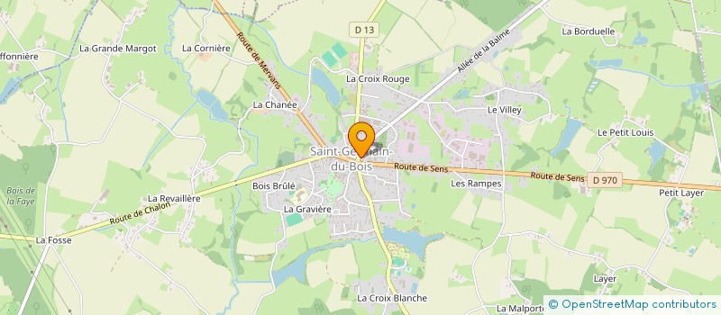 localisation de l'entreprise MONSIEUR MICHEL BEGUYOT  SAINT-GERMAIN-DU-BOIS