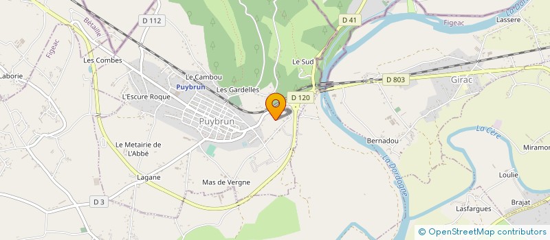 localisation de l'entreprise MONSIEUR MICHEL BELIERES à LOUBRESSAC