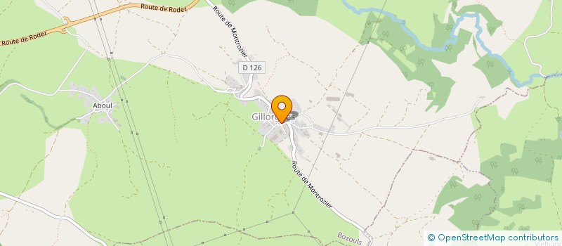 localisation de l'entreprise MONSIEUR MICHEL BELIERES  GABRIAC