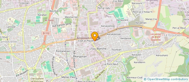 localisation de l'entreprise MONSIEUR MICHEL BELIN  BREST