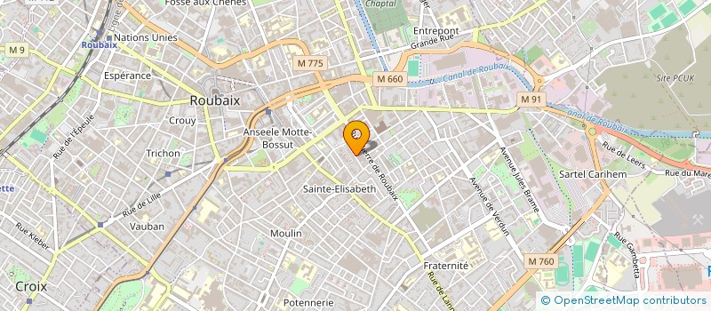 localisation de l'entreprise MONSIEUR MICHEL BELKACEM  ROUBAIX