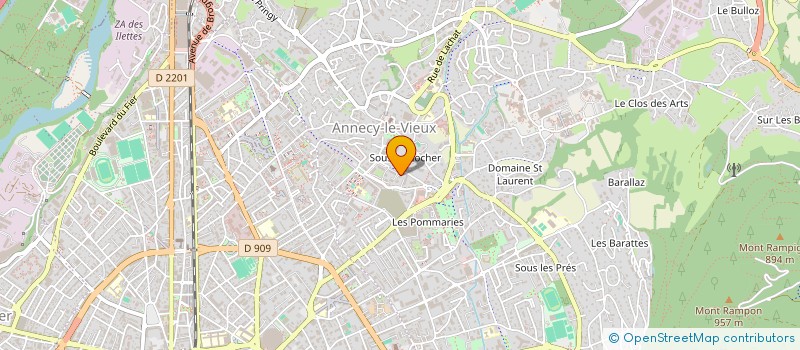 localisation de l'entreprise MONSIEUR MICHEL BELLAICHE à ANNECY